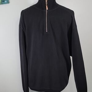 Tommy Bahama Flip Side Reversible Sweater Black to Gray  szL  BinX